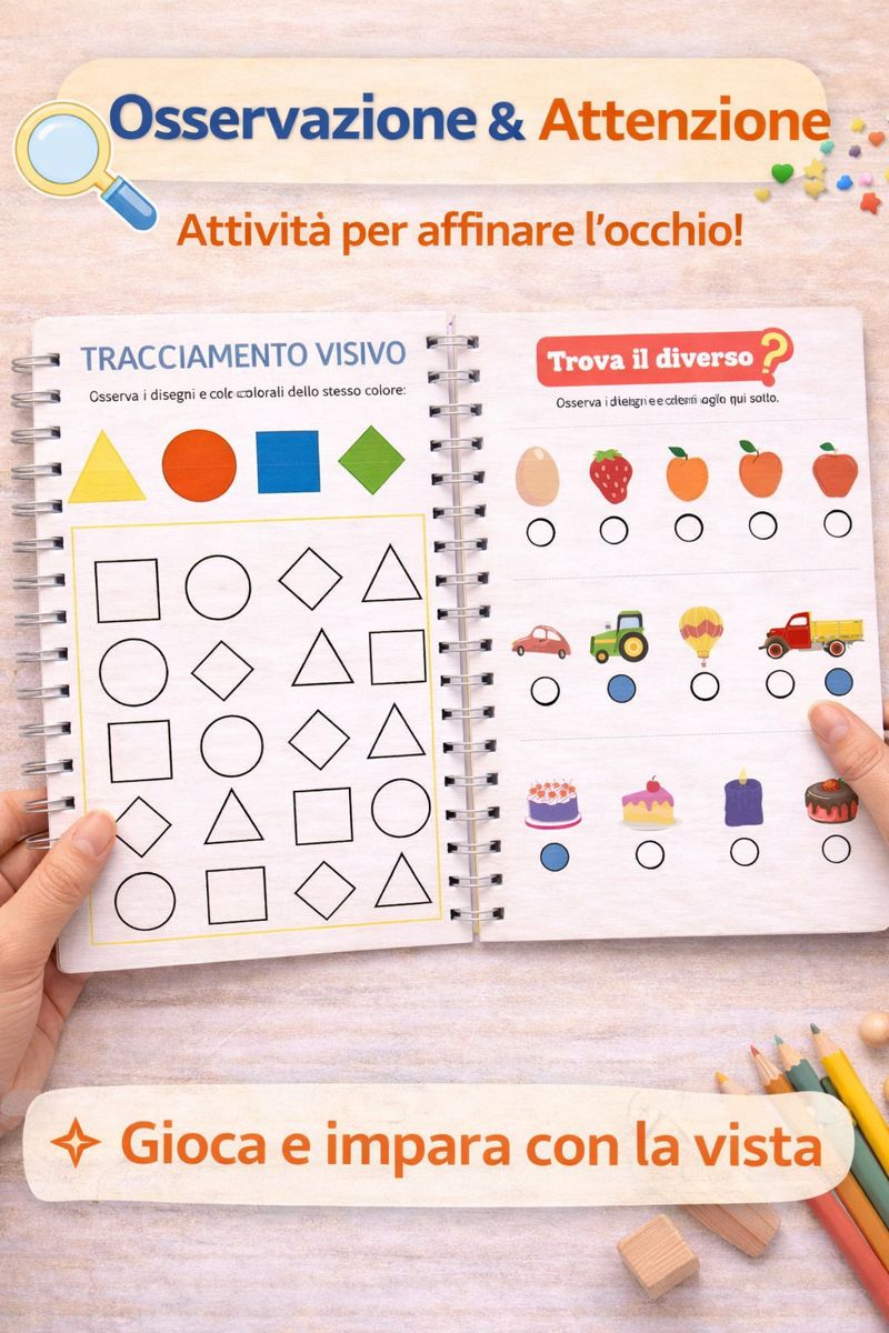 Libro di Attività Montessori 3–7 anni – Motrikids