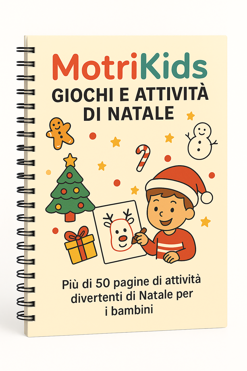 MotriKids Natale: Il Libro digitale di Attività più Divertente per Bambini 2-6 Anni