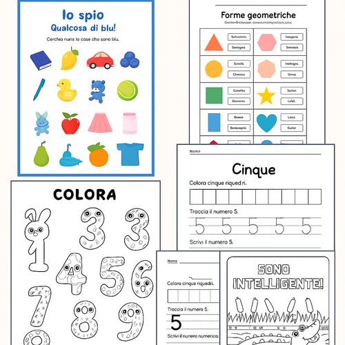 MotriKids – Il Mio Quaderno digitale di Attività (2–6 Anni) Impara Giocando!