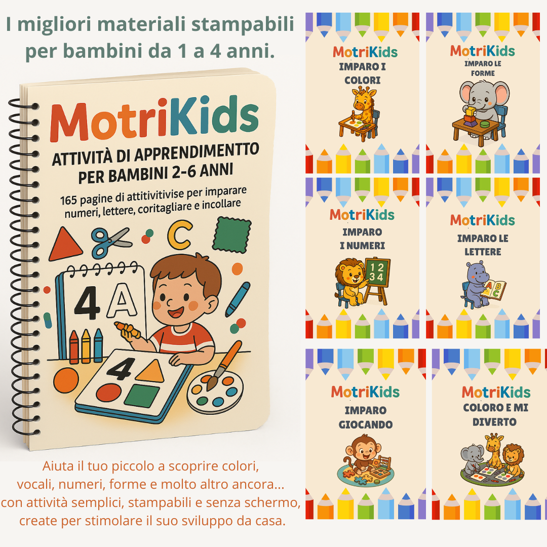 Pachetto Motrikids! Super Pack Attività di apprendimento + Attività Montessori (Offerta speciale)